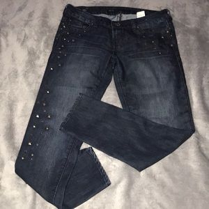 Buffalo Studded Ankle Length Stretch Jeans